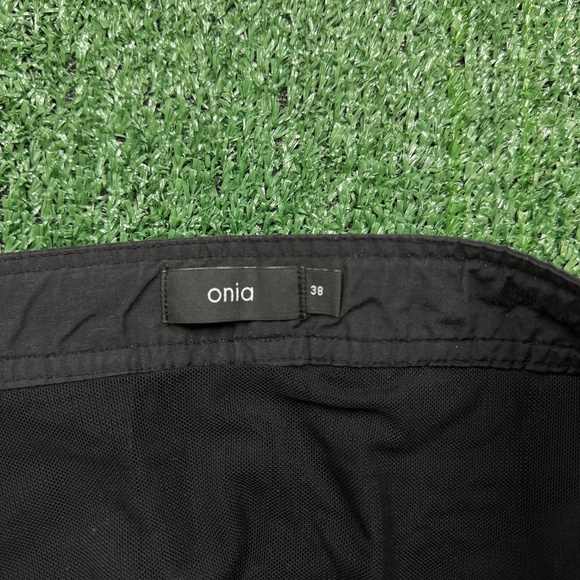 Onia Board Shorts Size 38 Black Drawstrings Lightweight Swim Trunks - Picture 4 of 6